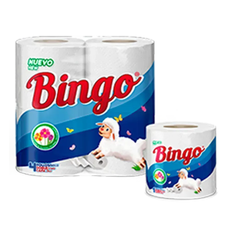 Papel sanitario Bingo (4u)