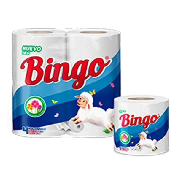 Papel sanitario Bingo (4u)