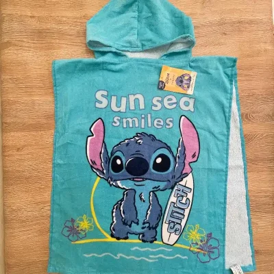 Toalla con gorro de Stitch