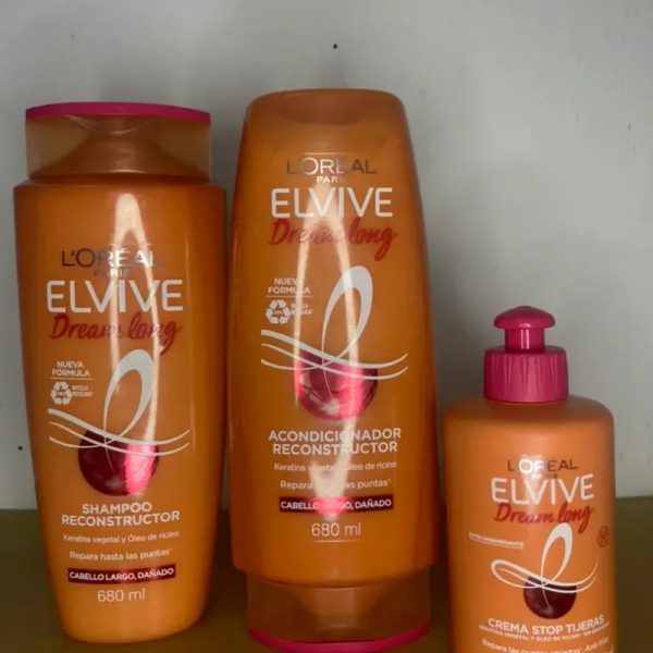 ✨ Línea Shampoo, Acondicionador y crema de peinar L'Oréal ElVive