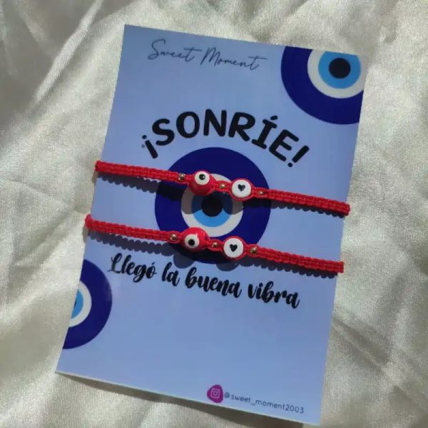 Pareja de ojos turcos de cristal trenzados MOD1