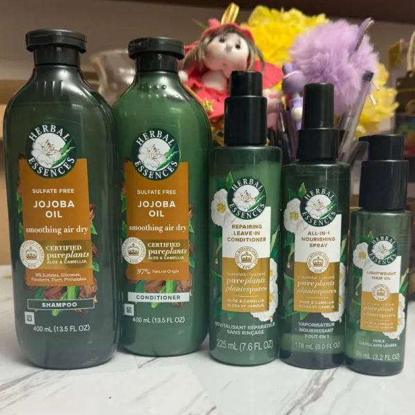 ✨Set de Shampoo, Acondicionador, crema  de peinar y brillantina o sérum Herbal Essence