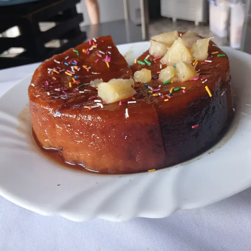 Flan de leche ración