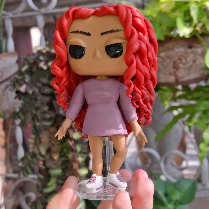 Funko Pop Personalizado Pelo Risado Largo
