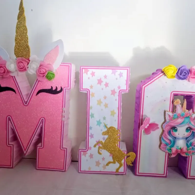 Nombre en 3D (3 letras)