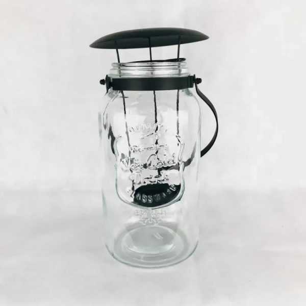 Porta velas de cristal y acero