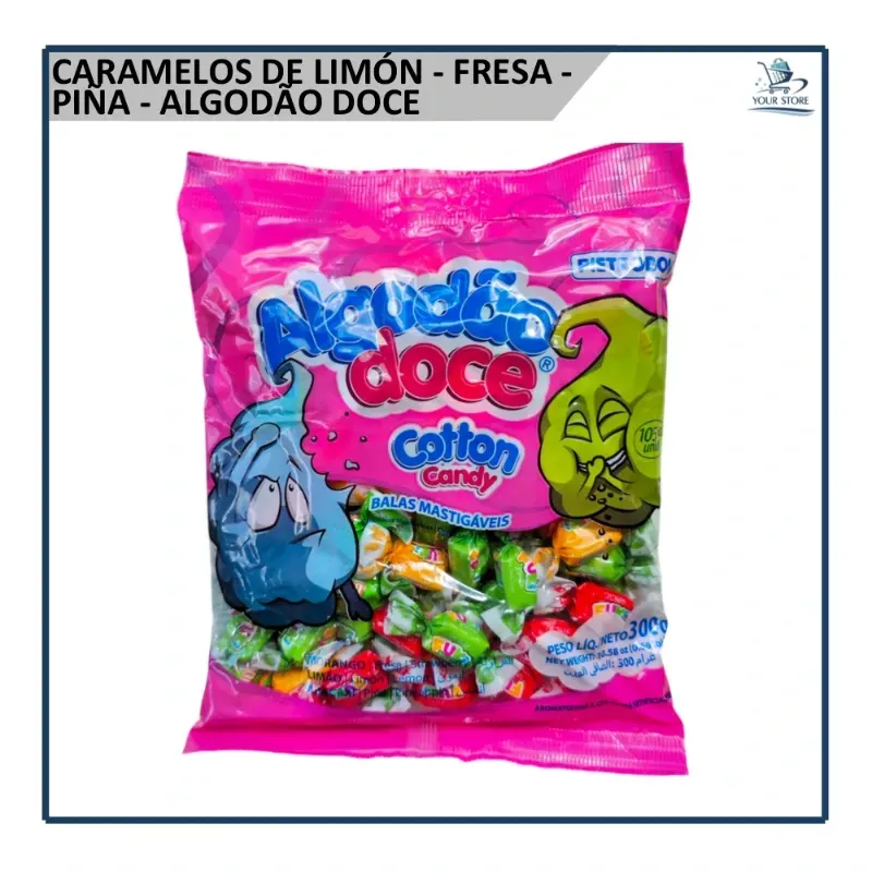 Caramelos Limón - Fresa - Piña 105u (300g)