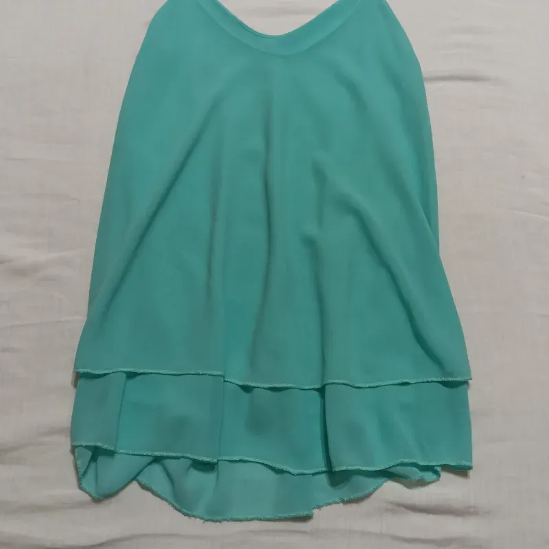 Blusa de tirantes Verde-azul