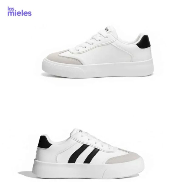 Zapatillas de suela gruesa corte bajo