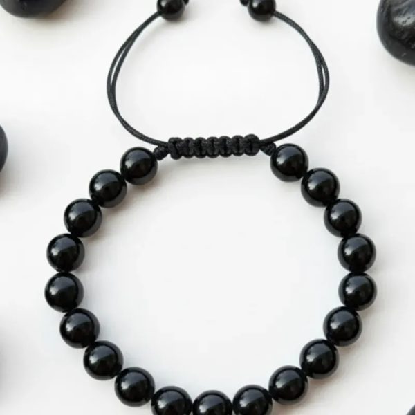 Pulsos de piedra preciosa Onix negro