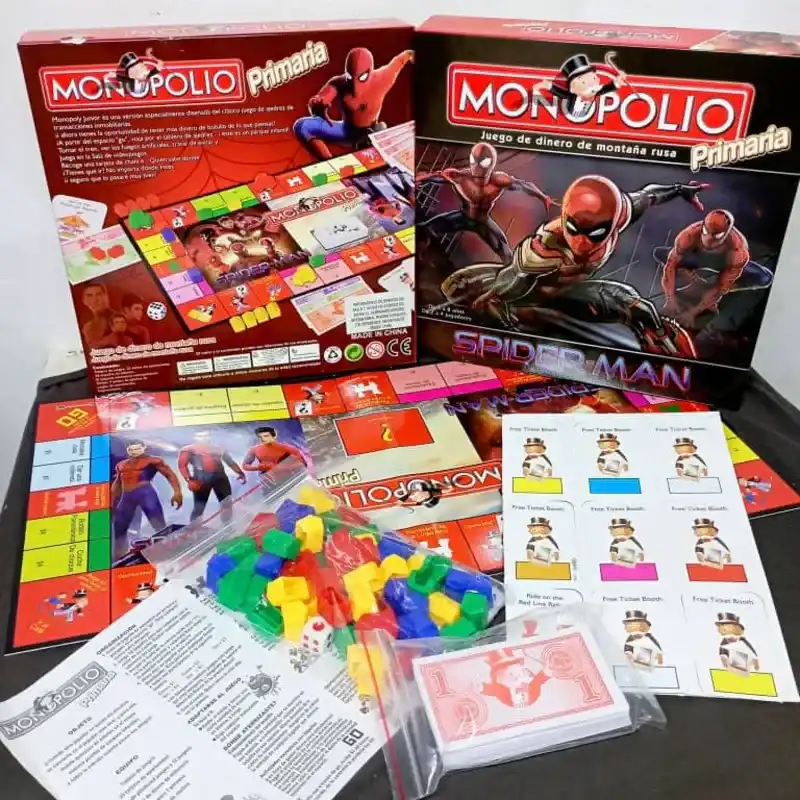 Juego monopoly junior importado temática Spider Man