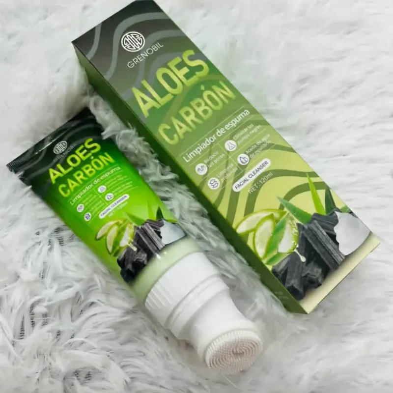 Limpiador facial de Aloe y Carbón