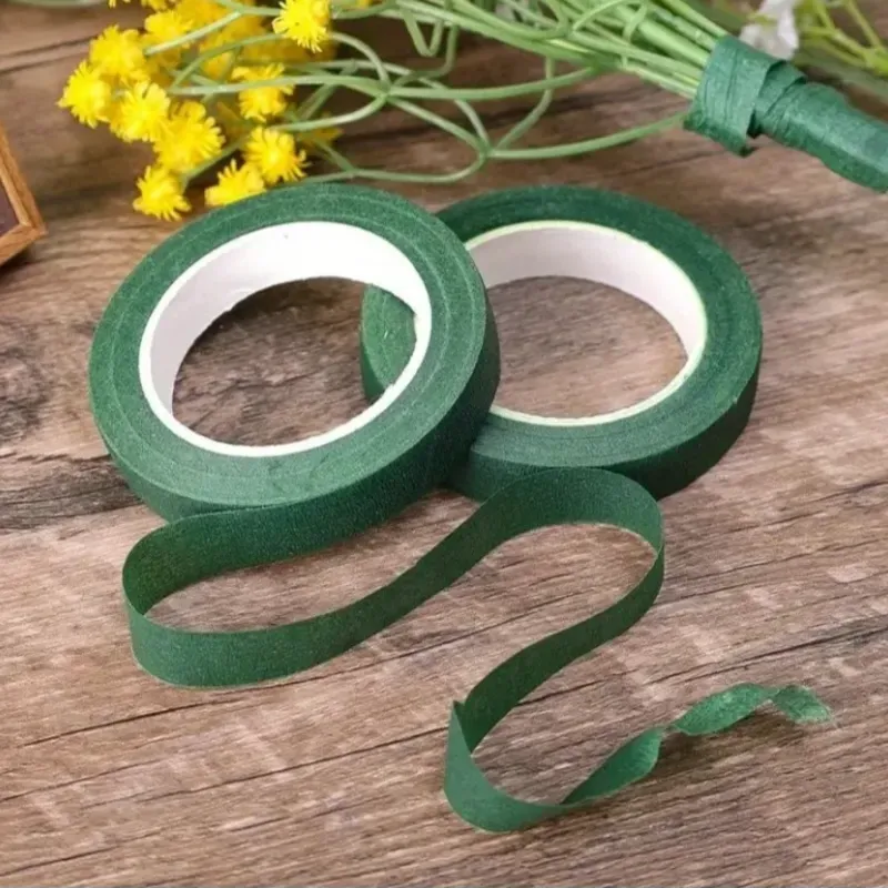 Floral tape verde oscuro