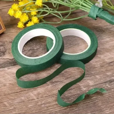 Floral tape verde oscuro