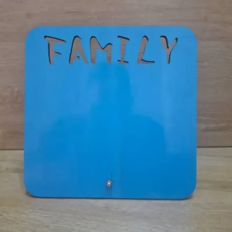 Cuadro MDF de familia