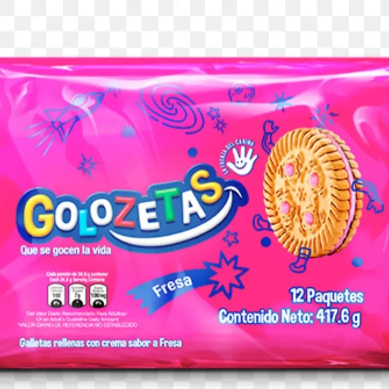 Galletas 12 unidades fresa
