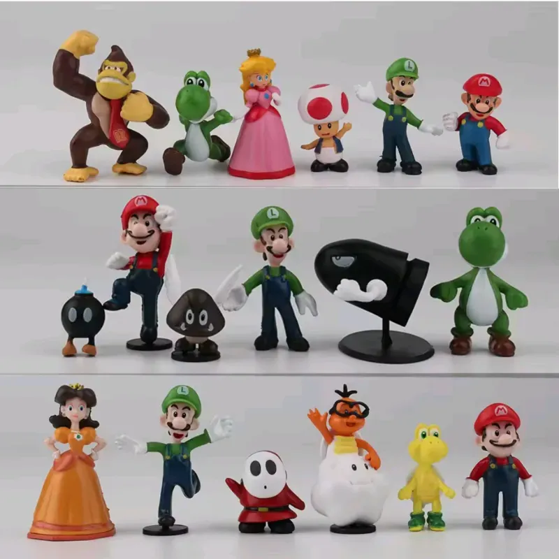 Set de 6 Figuras de Super Mario de Nintendo