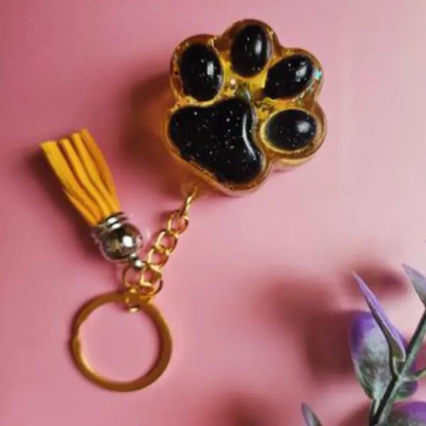 Llaveros forma de huella de perro
