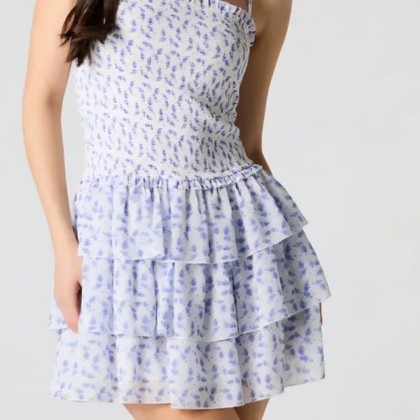 Vestido estampado corto