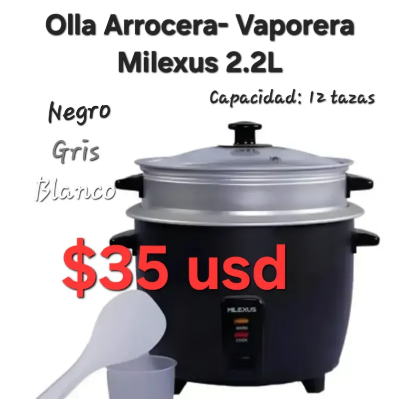 Olla Arrocera Vaporera Milexus 2.2L