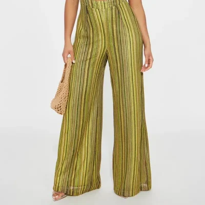 Mono enterizo verde estilo tejido