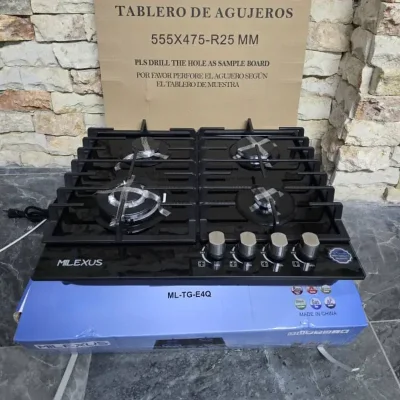 Cocina empotrable de 4 quemadores