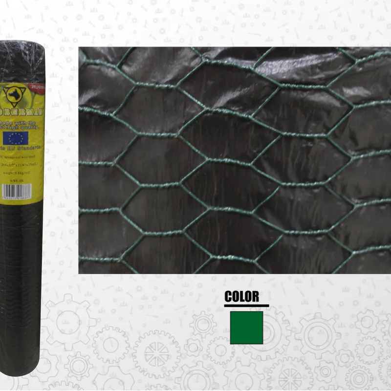 Malla alambre PVC hexagonal