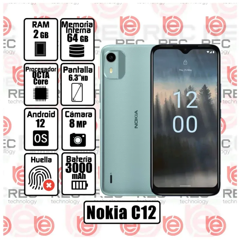 TELÉFONO NOKIA C12 (REC)