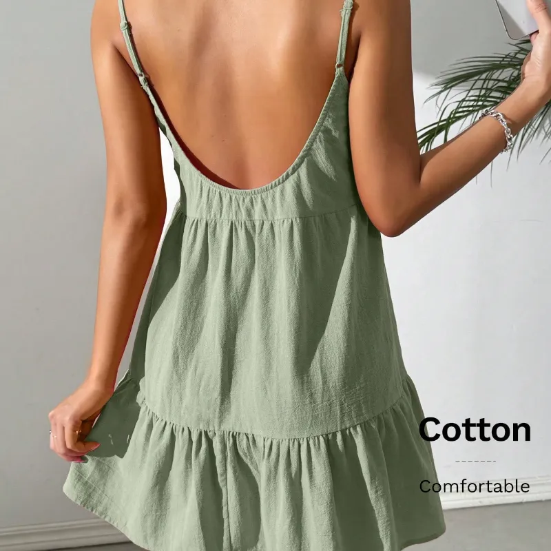 Vestido verde claro