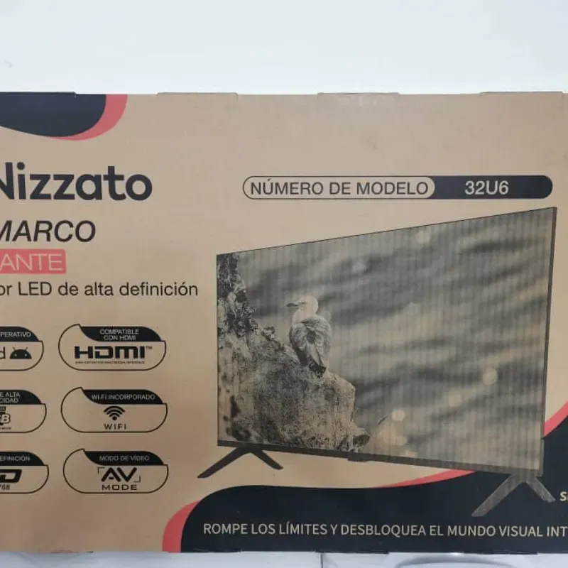 TV NIZZATO 32" CON CAJITA INTERNA Y SOPORTE