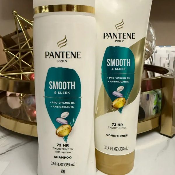  Línea Shampoo  y acondicionador Pantene Smooth & Sleek  Pro V