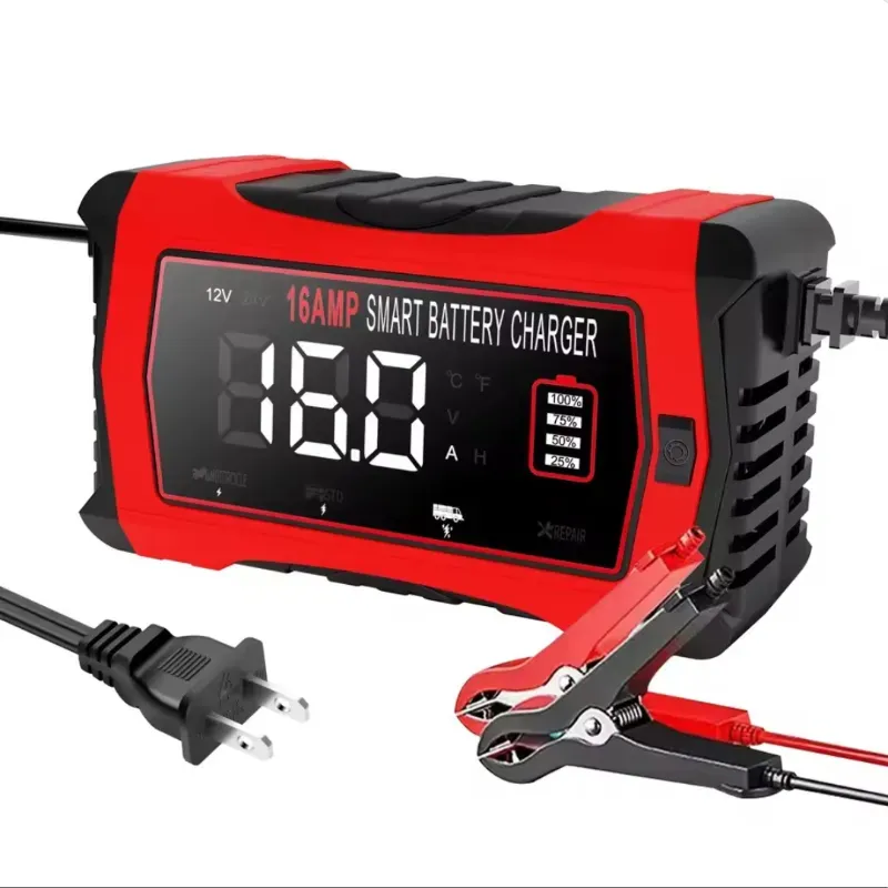 ⚡ Cargador de Batería Inteligente 12V/16A – 24V/10A