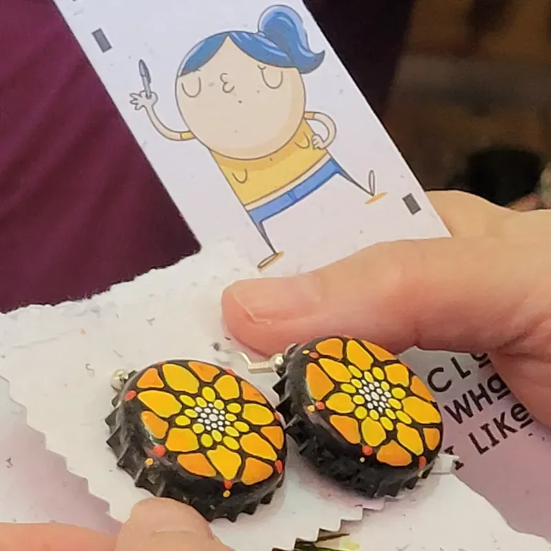 Aretes de Chapa La Libertija