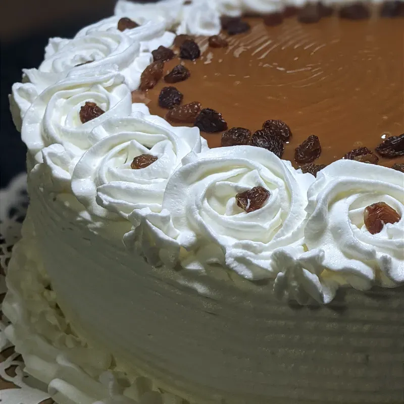 CAKE DE NATA 22CM RELLENO DE FANGUITO SABOR VAINILLA