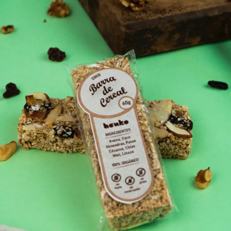 Barras de cereal de coco ( 60g )