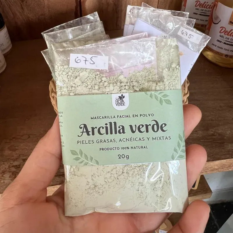 Mascarilla en polvo de Arcilla verde 