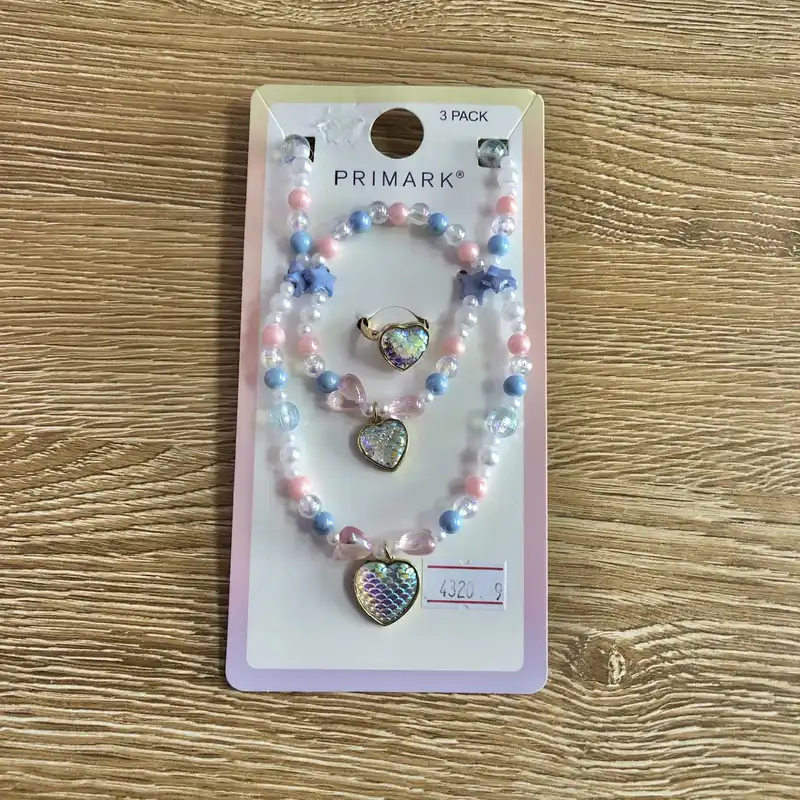 Set de pulso, collar y anillo