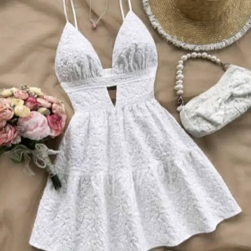 Vestido blanco de tirantes
