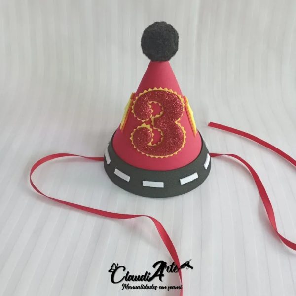 Gorro de cumpleaños (Rayo McQueen)