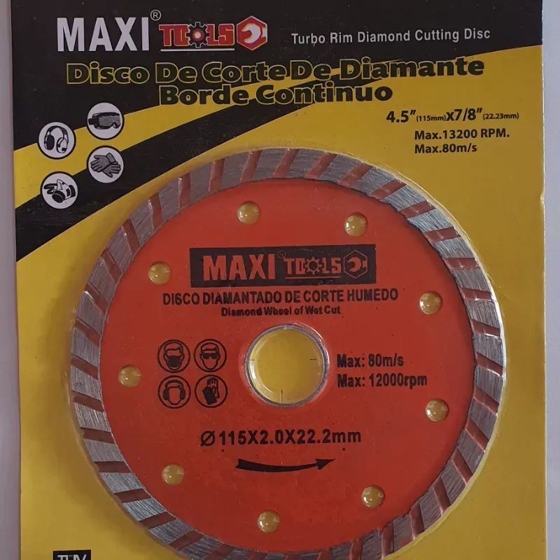 Disco Diamantado De Corte Húmedo ( Turbo )
