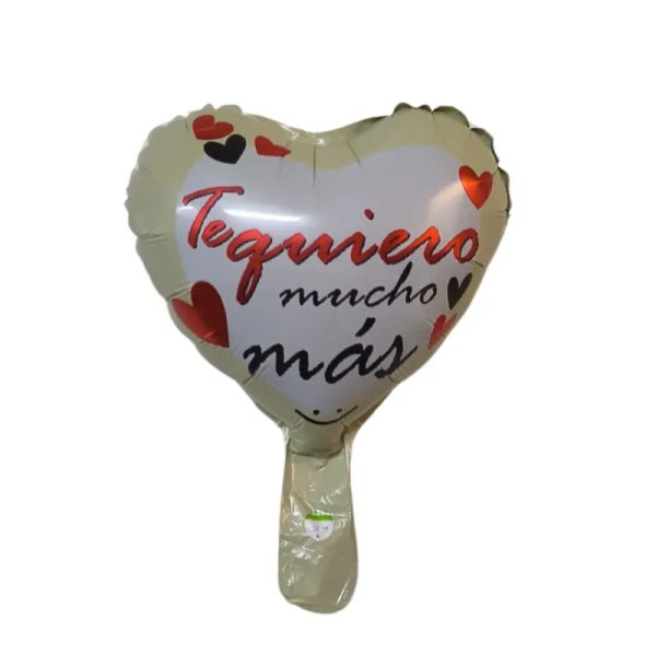 Globo de corazón con diseño de 10" 02
