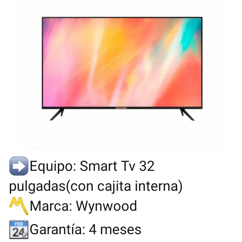 Smart TV 32" CON cajita interna