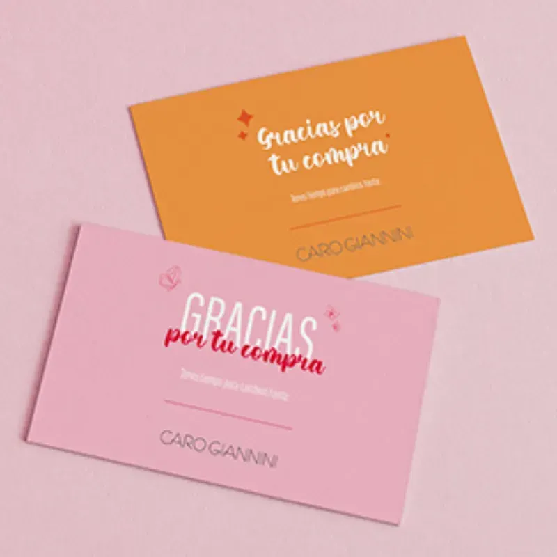 Tarjetas de agradecimiento