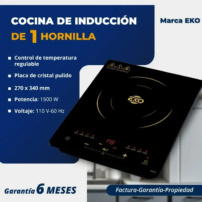 COCINA DE INDUCCION DE 1 HORNILLA MARCA EKO