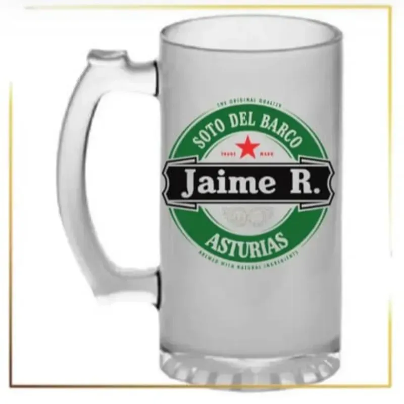 Jarra cervecera nevada