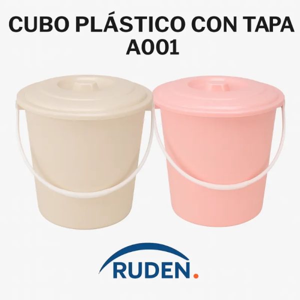 Cubo Plastico con tapa A001