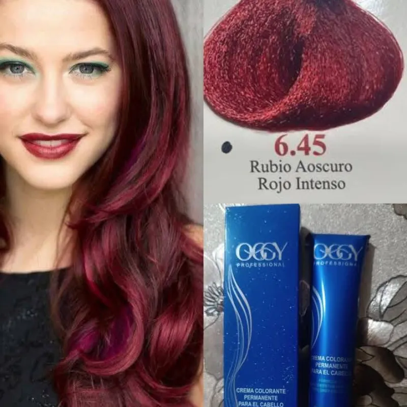 Tinte Oggy 6.45 rubio oscuro rojo intenso