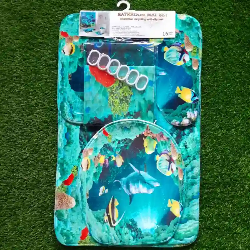 Juego de alfombras para el baño