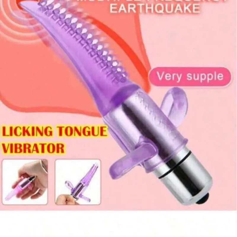 Vibrador de Lengua con Anillos en Dedos