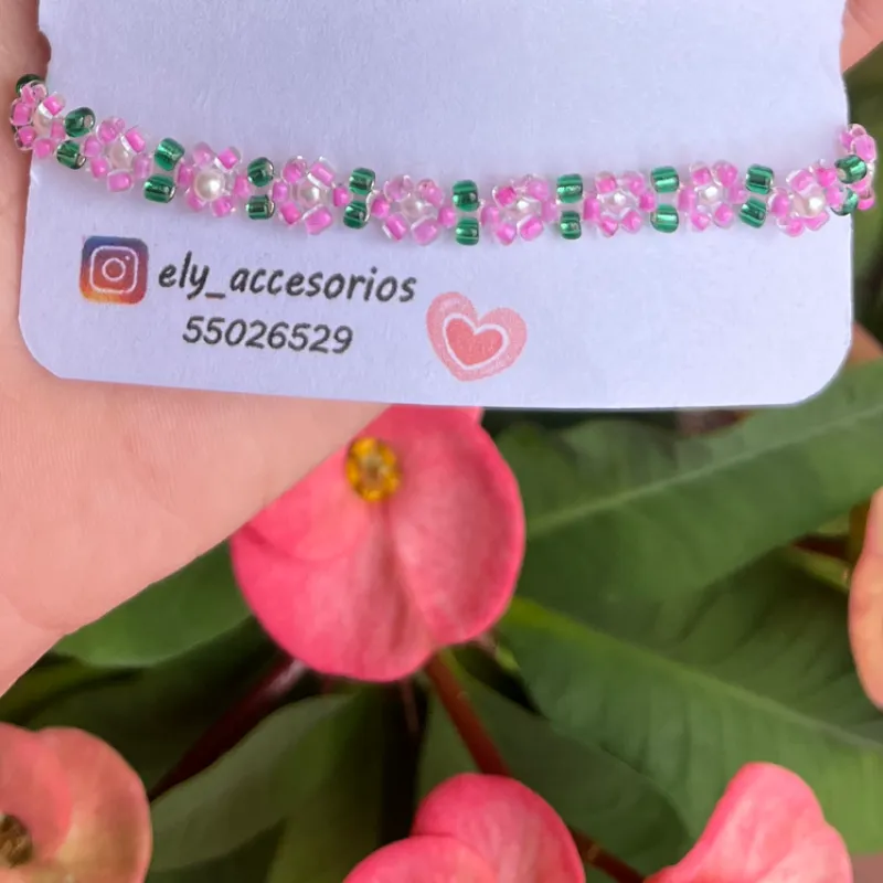 Pulsera de flores